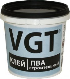 Клей ПВА Строительный 1кг(6) VGT 10604