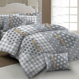 Комплект постельного белья, Бязь Letto, 1,5-сп, B441, наволочка 70х70 (2шт)