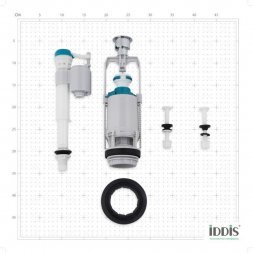 Арматура смывная IDDIS, 1-ур, н/п, тип А, F012400-0004 01479