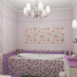 Керамический гранит Aquarelle lilac лиловый PG 02 45х45 (1,62м2/8шт)