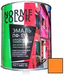 Эмаль ПФ-115 2,7 кг оранжевая NORME COLOR