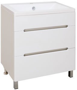 Тумба Парма 75 /2 ящика/ с умывальником Omega 75