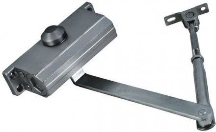 Доводчик дверной на сталь тяге, 45-65 кг серый 66272