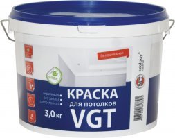 Краска ВД-АК-2180 для потолков белоснежная 3,0кг (4) VGT 6406/13741