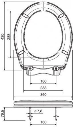 Сиденье универ.розовое (К-03)