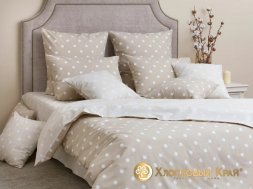 Комплект постельного белья Дуэт 2 нав. 70*70 бязь люкс 5737/1 Бонжур беж